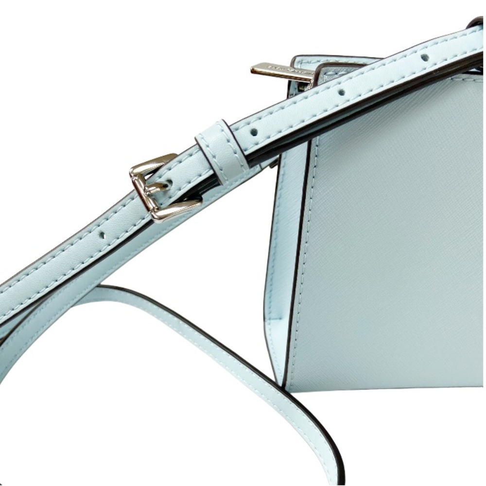 MICHAEL MICHAEL KORS Sheila Small Faux Leather Crossbody Bag in Vista Blue New - Picture 7 of 9